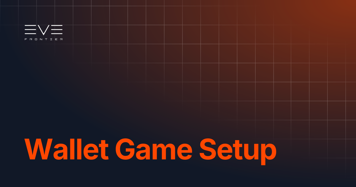 Wallet Game Setup | Builder Documentation